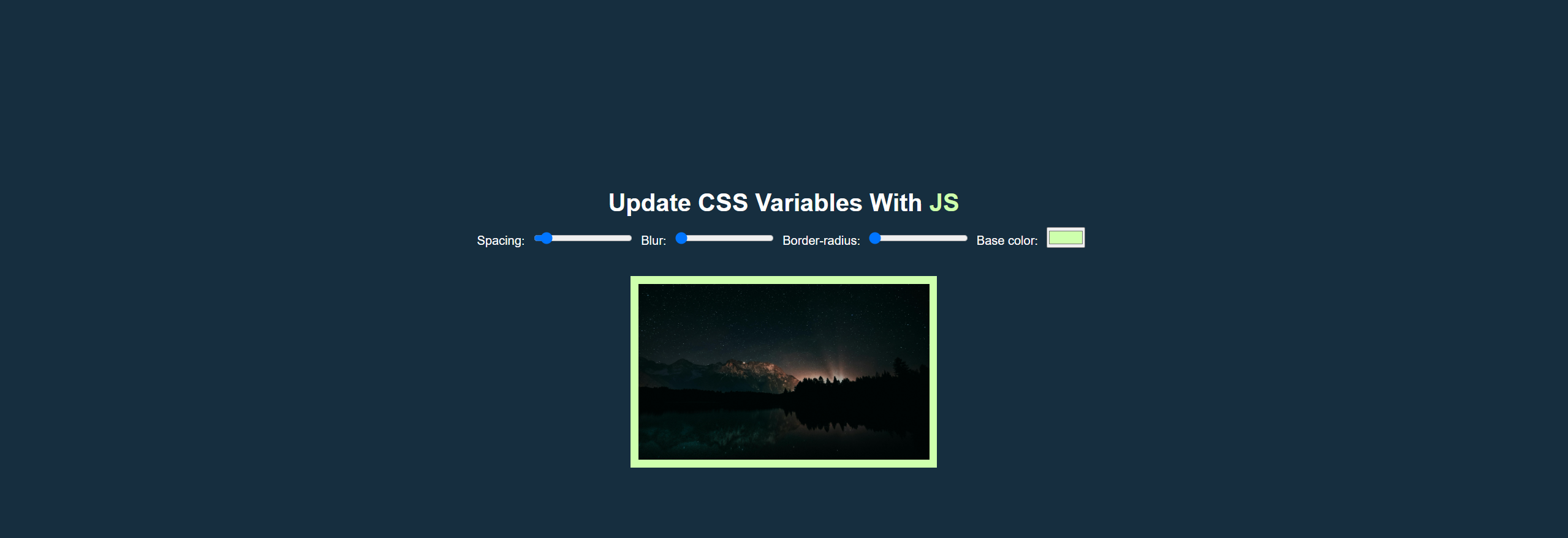 JavaScript30天挑战 Day3 —— CSS Variables